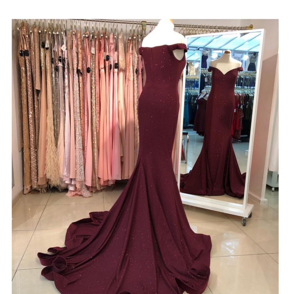 Jovani Off Shoulder Mermaid Gown